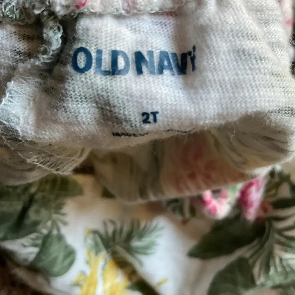 Old Navy Toddler Girls Tropical Floral Romper Jumpsuit Size 2T